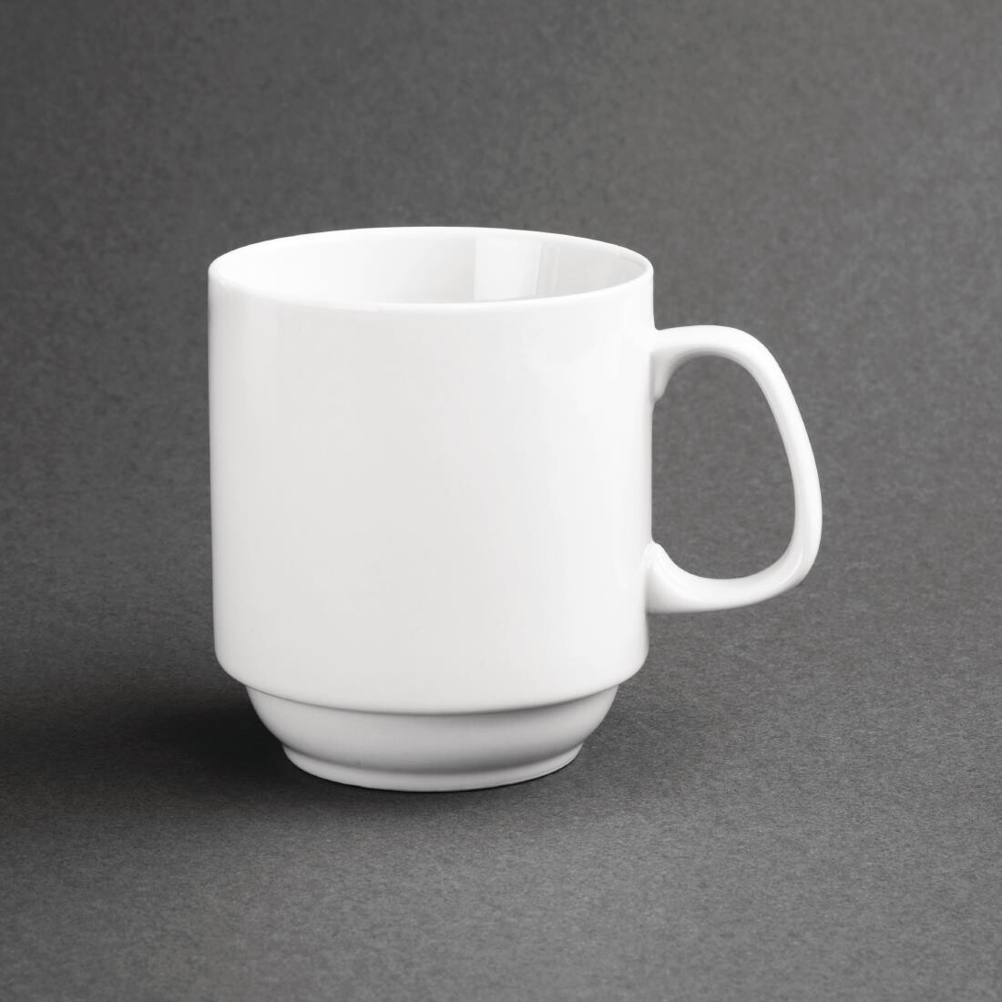 Olympia Whiteware Stacking Mugs 284ml 10oz