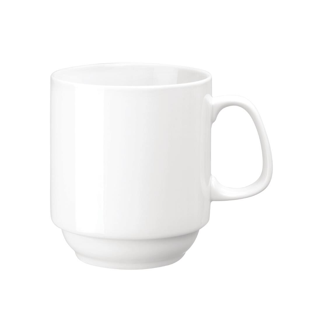 Olympia Whiteware Stacking Mugs 284ml 10oz