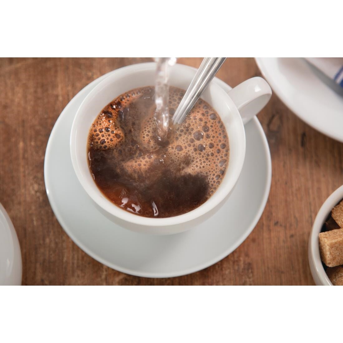 Olympia Whiteware Cappuccino Cups 284ml 10oz