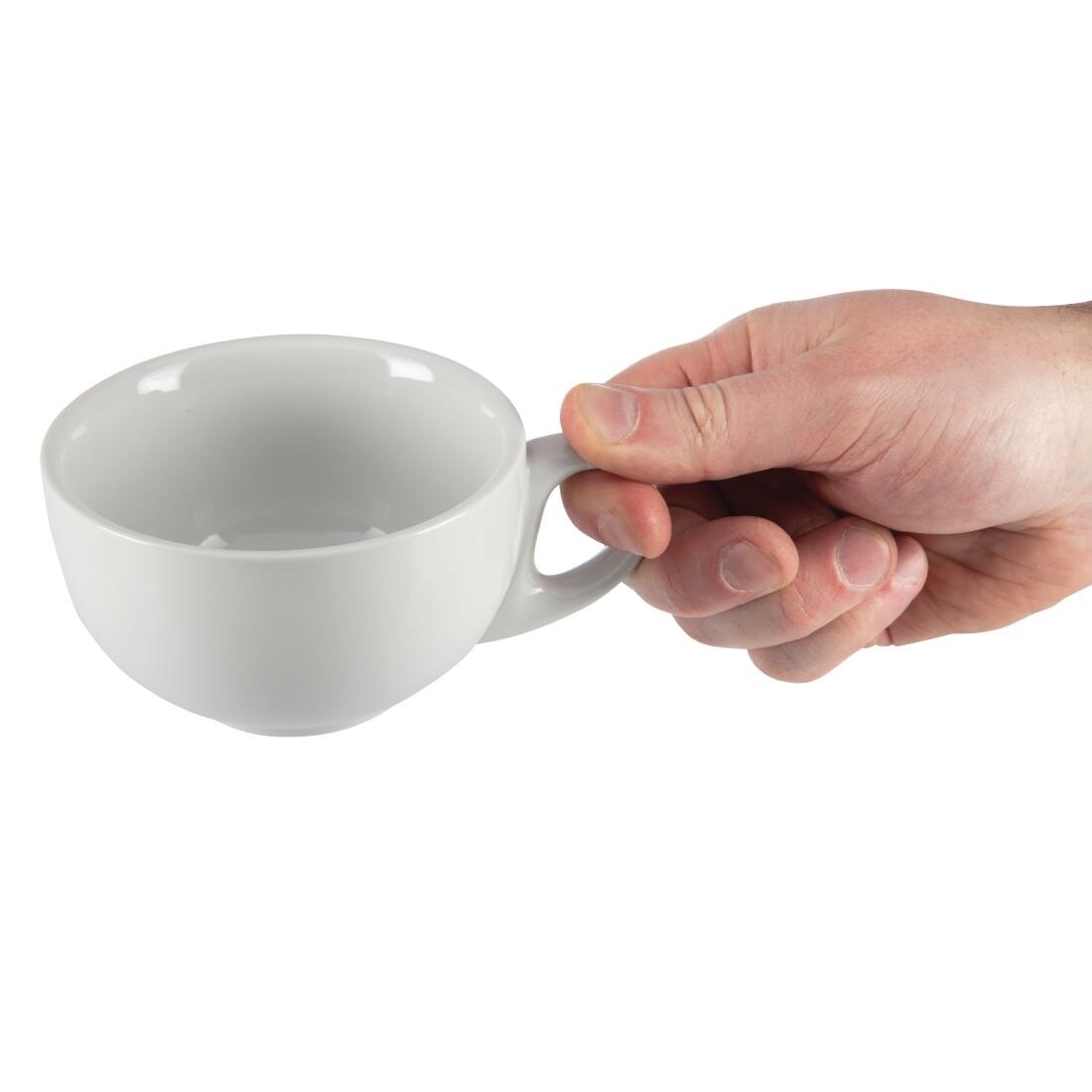 Olympia Whiteware Cappuccino Cups 284ml 10oz