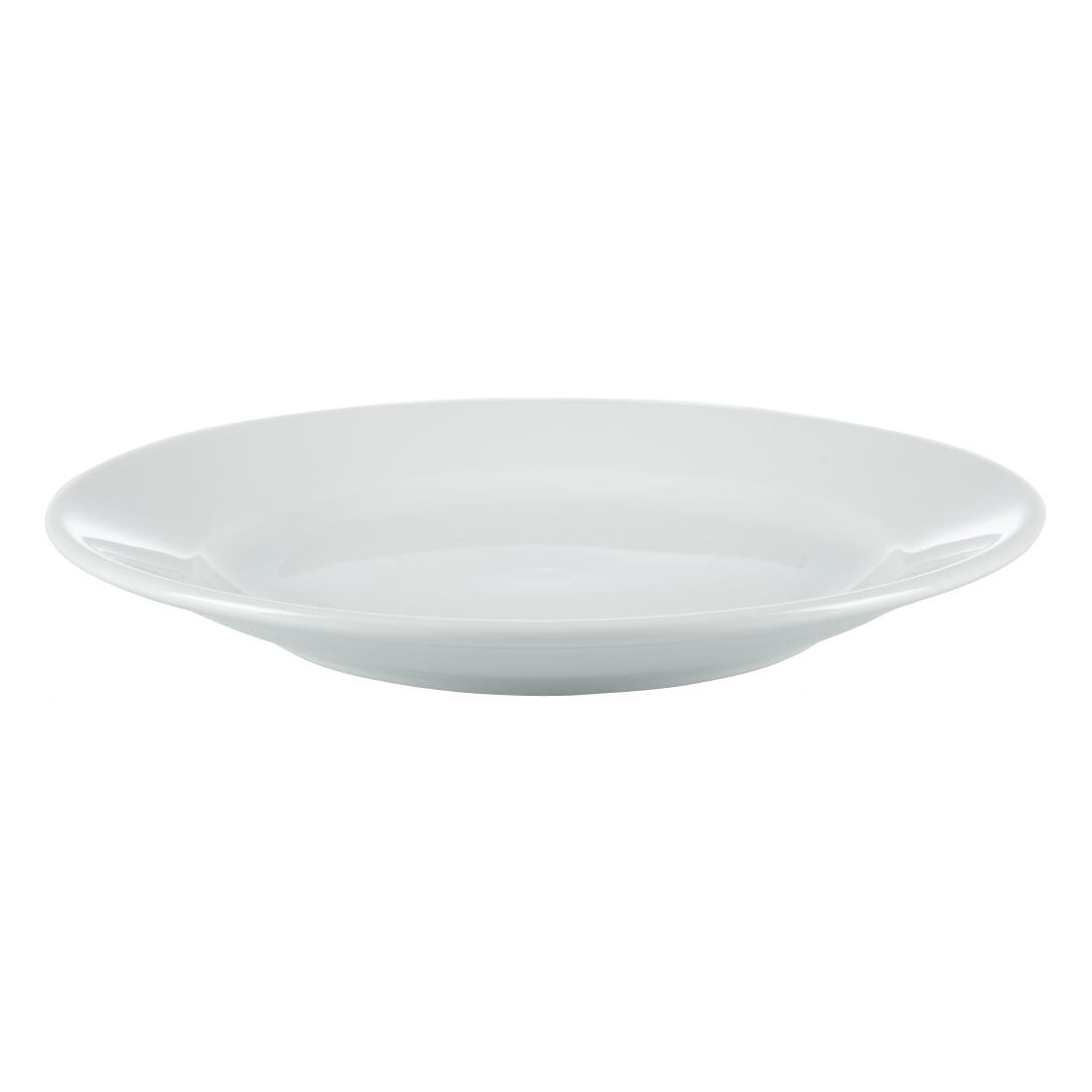 Olympia Whiteware Wide Rimmed Plates 165mm