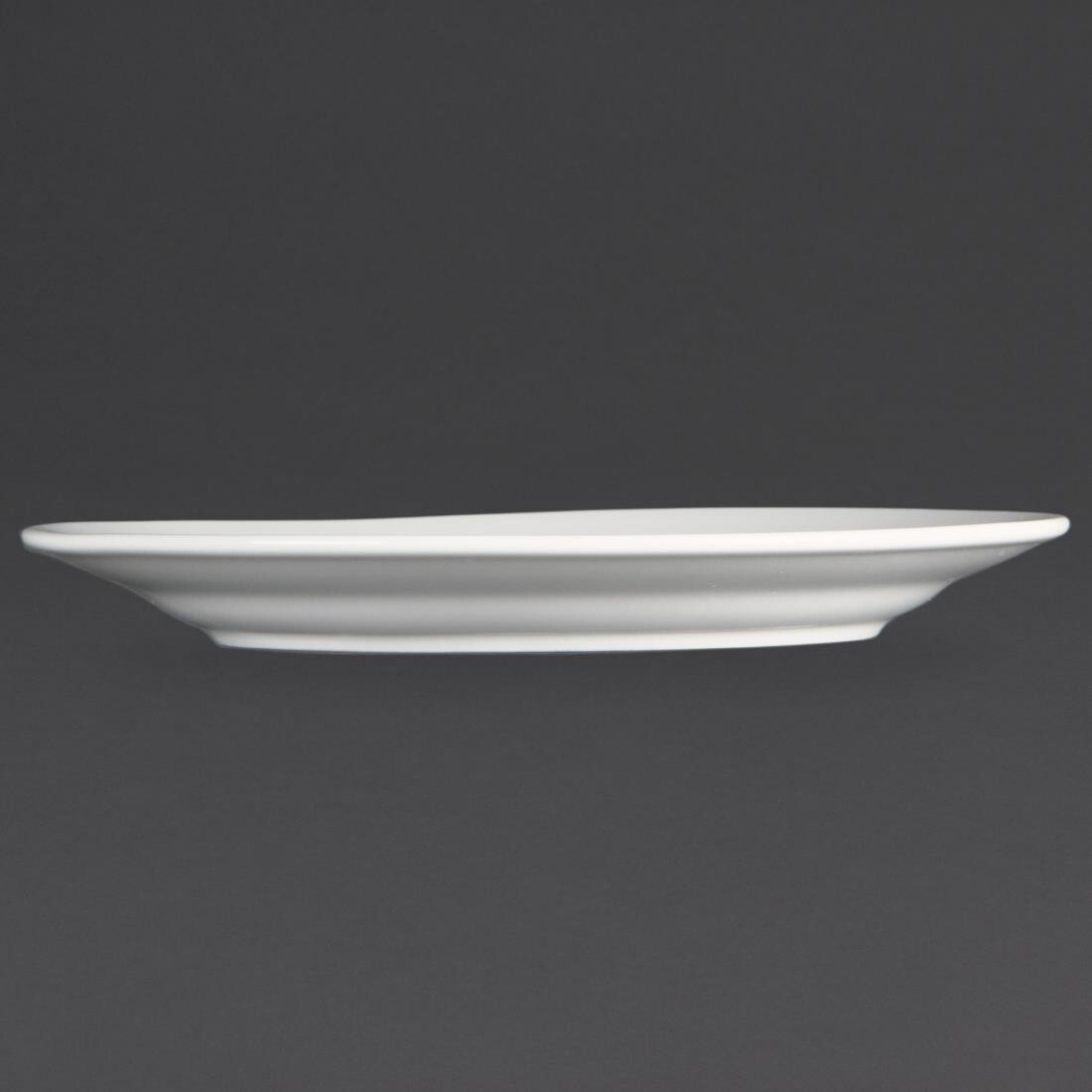 Olympia Whiteware Wide Rimmed Plates 202mm