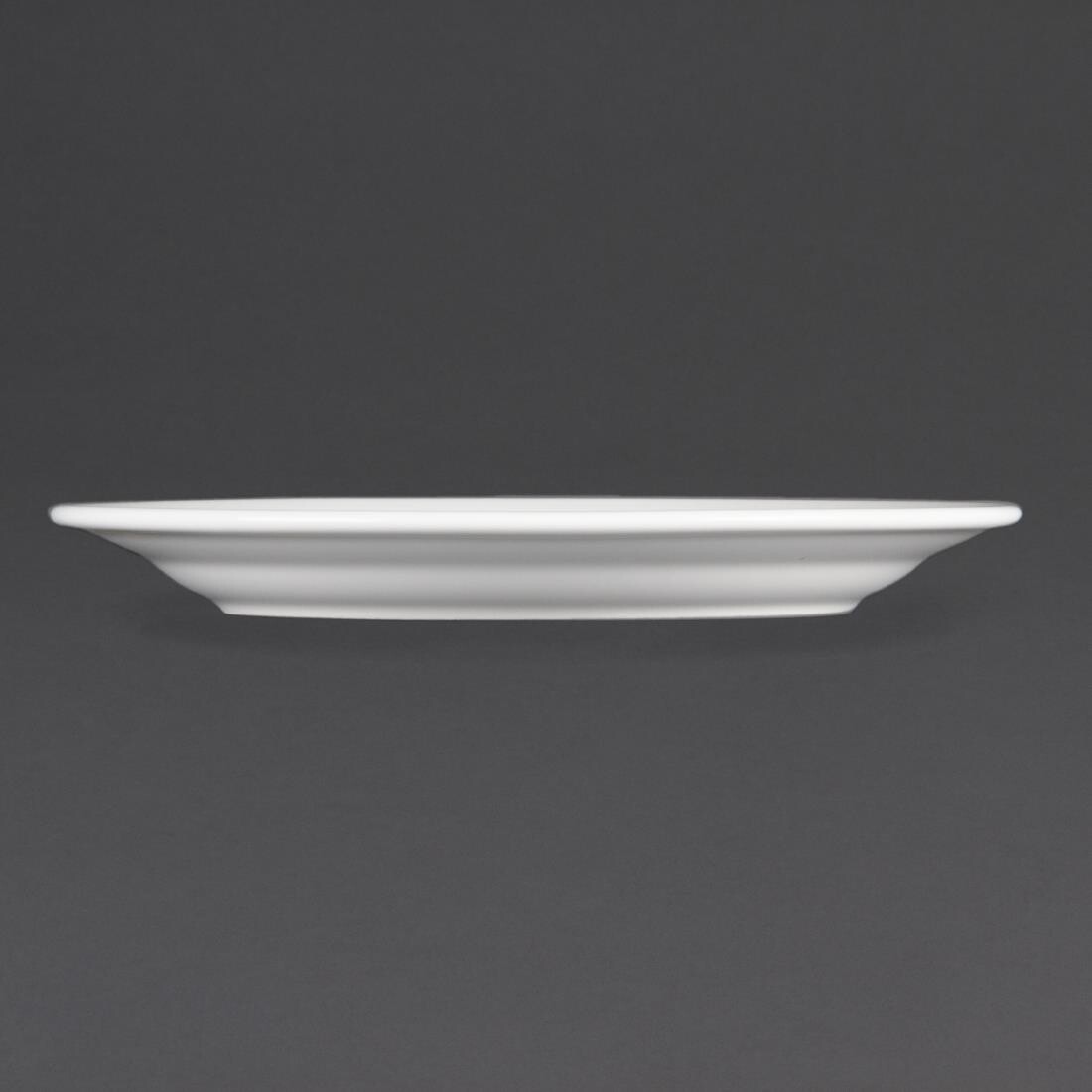 Olympia Whiteware Wide Rimmed Plates 230mm