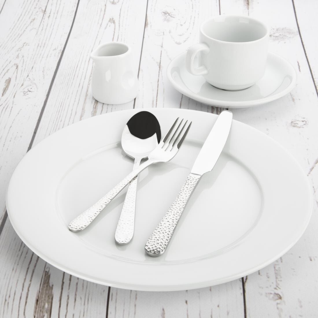 Olympia Whiteware Wide Rimmed Plates 280mm