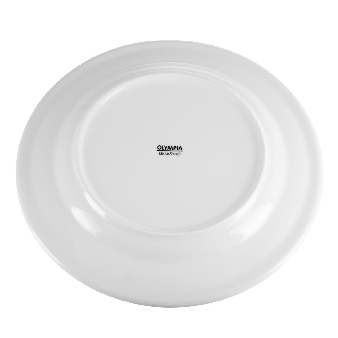 Olympia Whiteware Wide Rimmed Plates 280mm