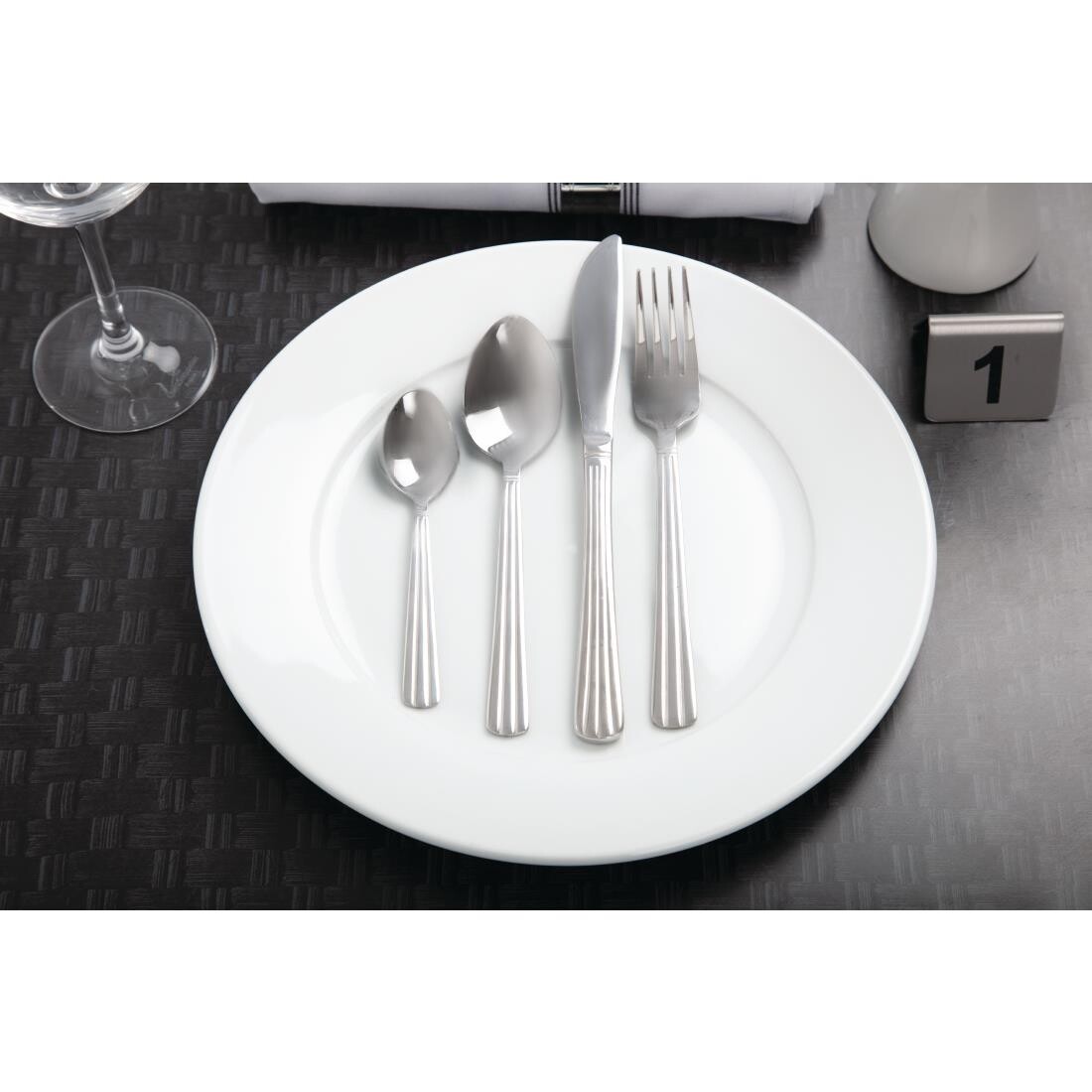 Olympia Whiteware Wide Rimmed Plates 280mm
