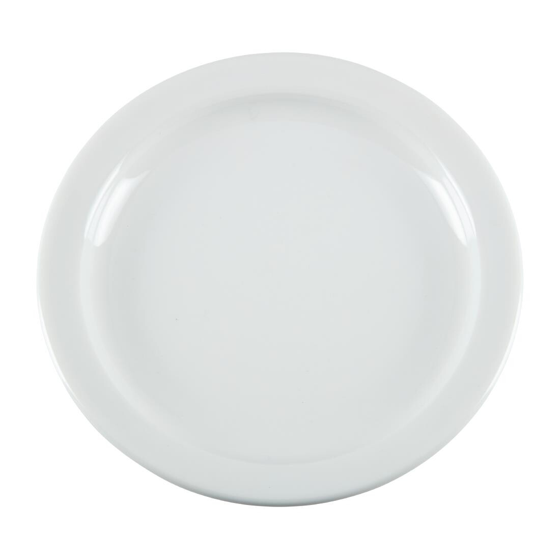 Olympia Whiteware Narrow Rimmed Plates 150mm