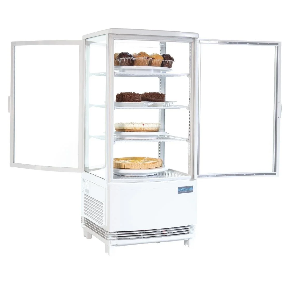 Polar C-Series Energy Efficient Curved Door Display Fridge White 86Ltr - Image 4