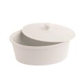 Olympia Whiteware Oval Casserole Dish 2.2Ltr