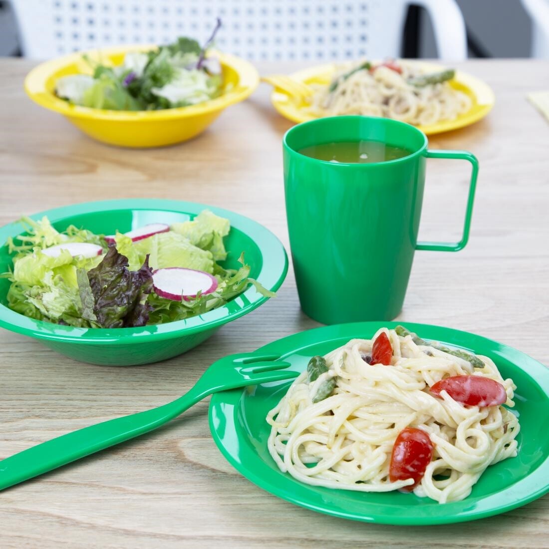 Kristallon Polycarbonate Bowls Green 172mm