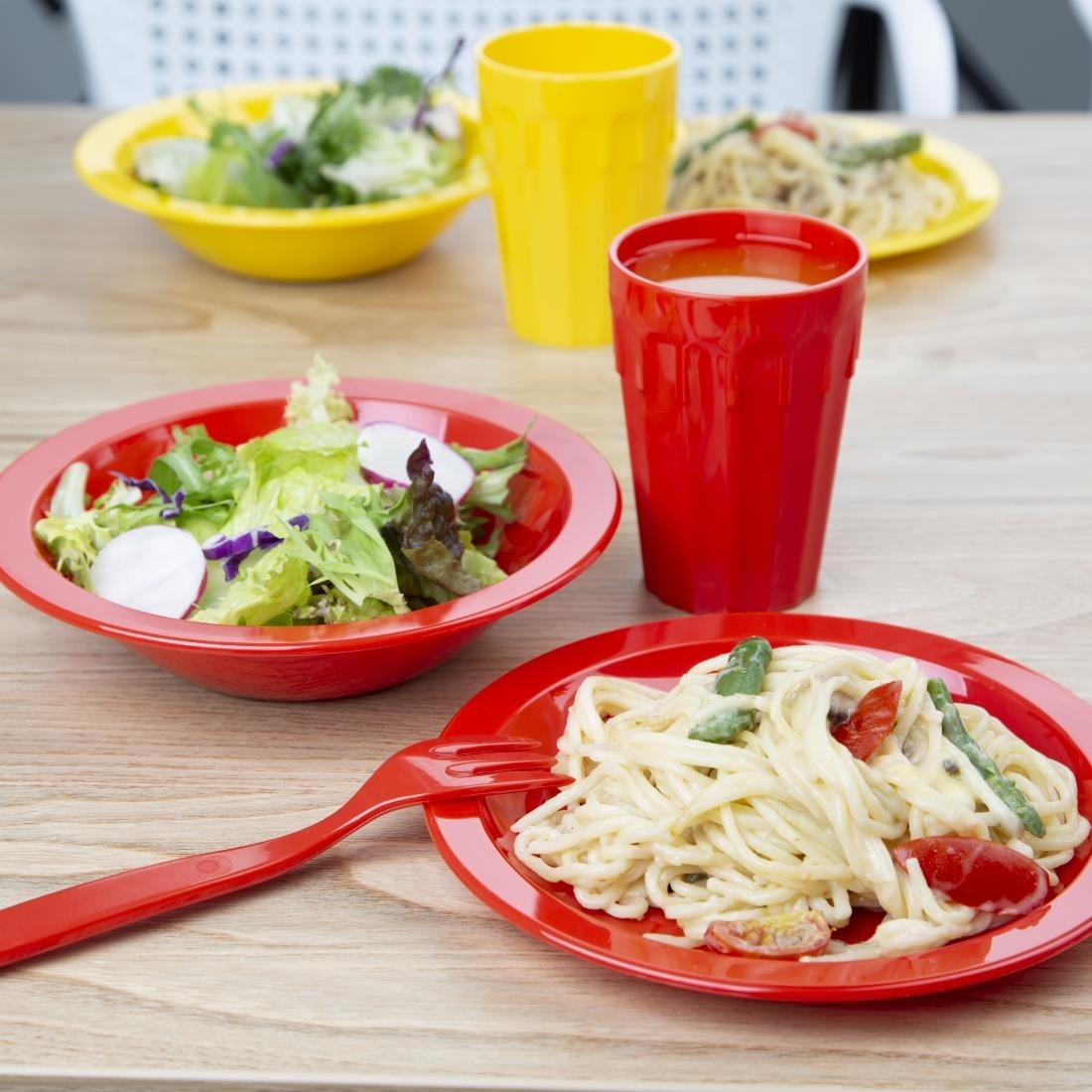 Kristallon Polycarbonate Tumblers Red 260ml