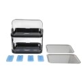 Double Decker Roll Top Cool Display Trays