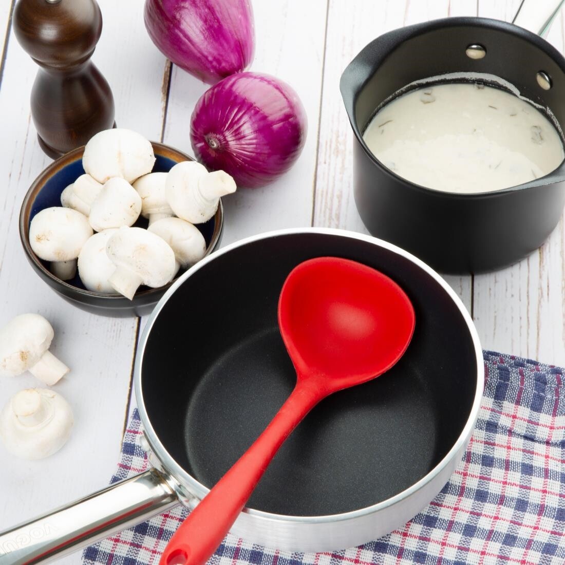 Vogue Non Stick Induction Flared Saute Pan 200mm