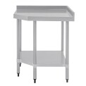 Vogue Stainless Steel Corner Table 600mm