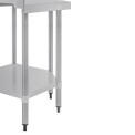Vogue Stainless Steel Corner Table 600mm