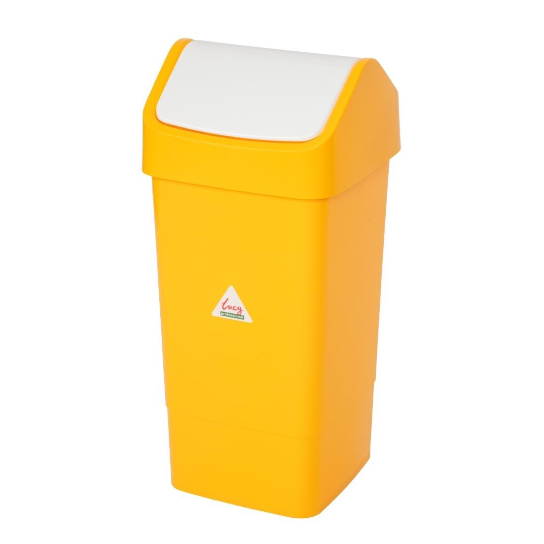 SYR Swing Lid Bin Yellow