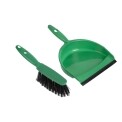 Jantex Soft Dustpan and Brush Set Green