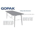 Gopak Contour Folding Table Oak 6ft