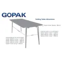 Gopak Contour Folding Table Blue 4ft