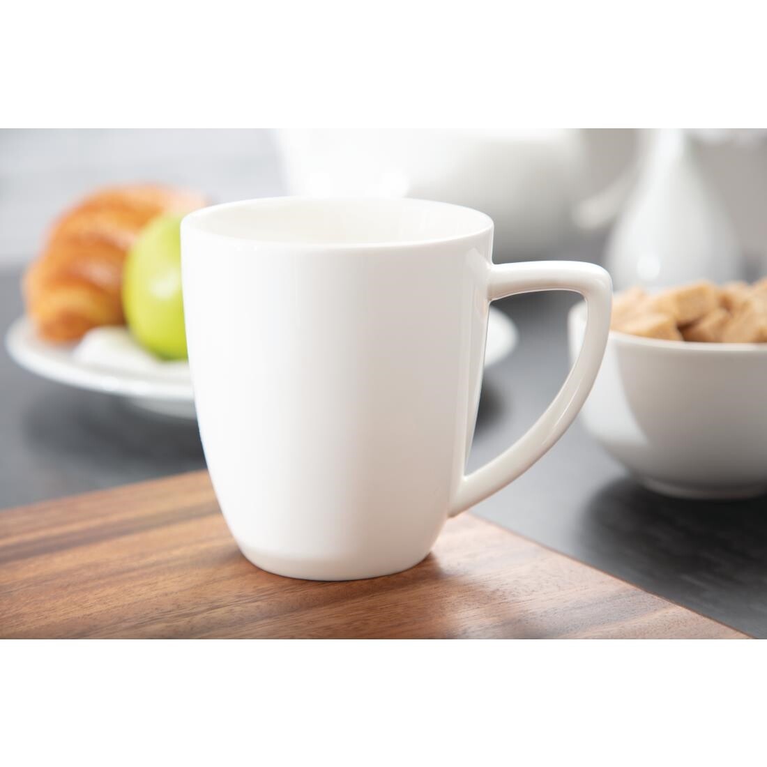 Lumina Fine China Latte Mugs 350ml 12oz