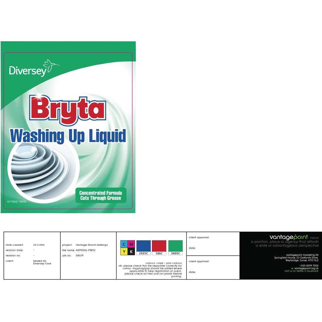 Bryta Washing Up Liquid 5 Litre (Pack of 2)