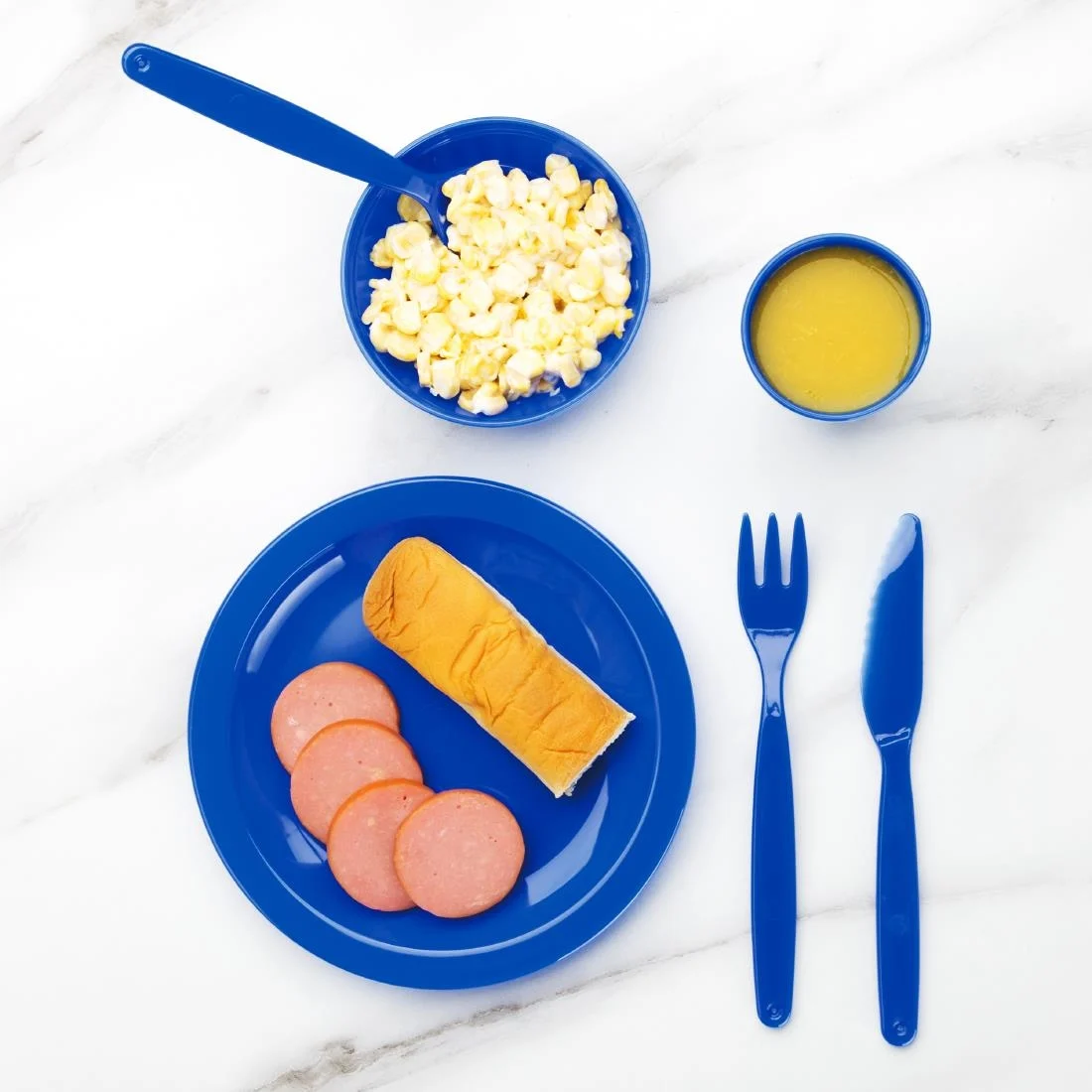 Kristallon Polycarbonate Bowls Blue 102mm