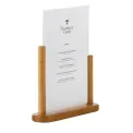 Securit Acrylic Menu Holder With Wooden Frame - Image 3