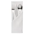 Mitre Luxury Luxor Cotton Napkins Ivy Leaf White - Image 1
