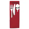 Occasions Polyester Napkins Burgundy (10 Pack) - Image 1