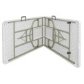 Bolero Centre Folding Table 8ft White