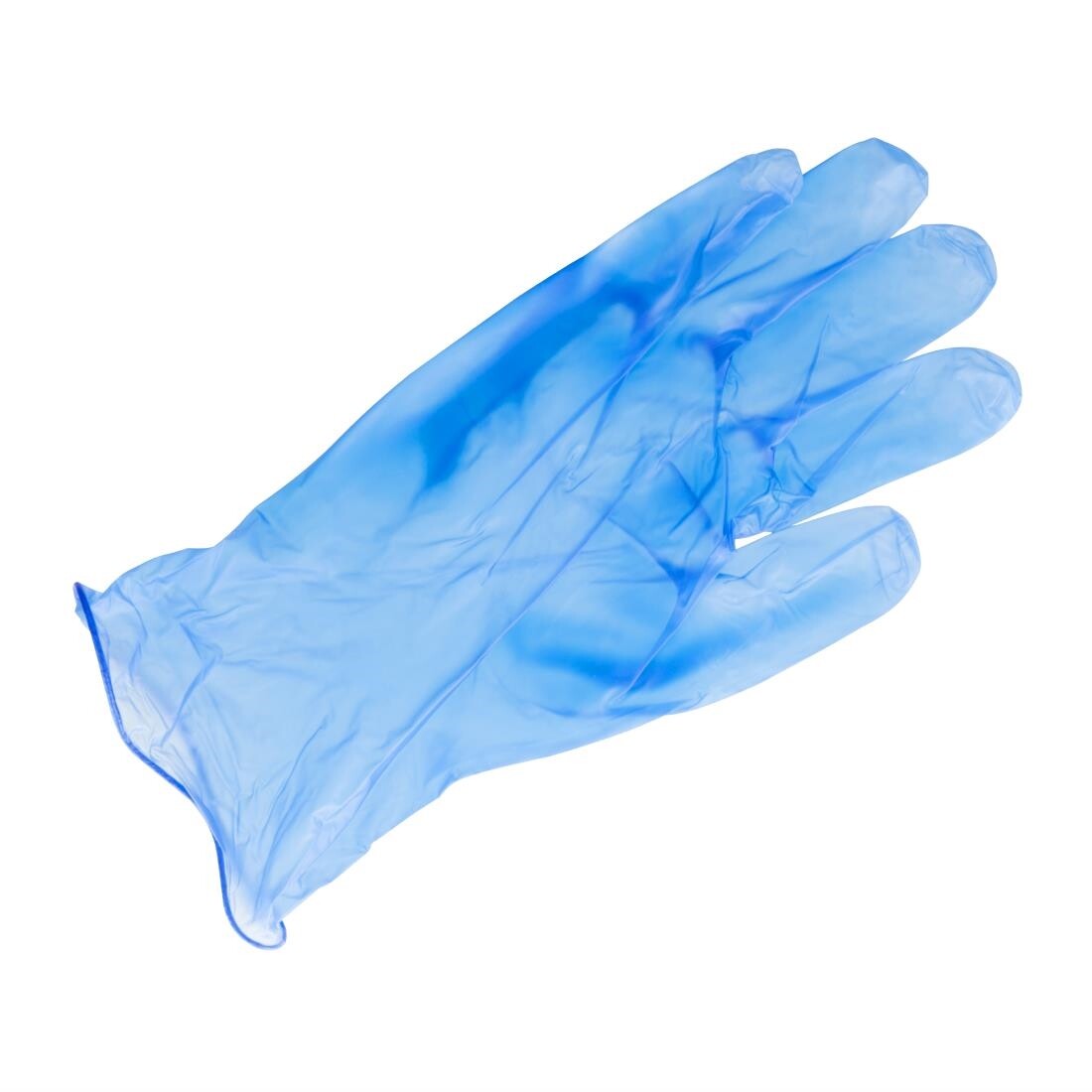 Vogue Vinyl Food Prep Gloves Blue Powder Free Extra Large