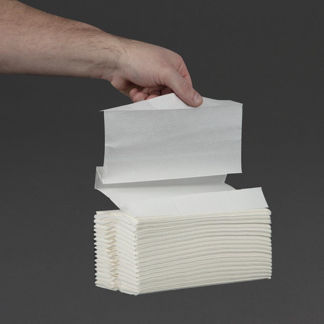 Jantex C Fold White Hand Towels 2Ply 100 Sheets Pack of 24