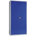 Janitorial Cupboard Grey Blue Doors