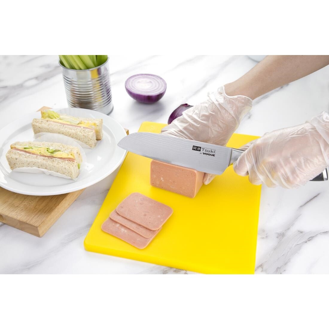 Tsuki Series 7 Santoku Knife 18cm