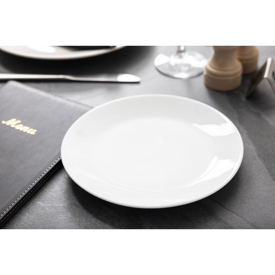 Royal Porcelain Classic White Coupe Plates 210mm