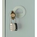 Elite Five Door Padlock Locker Grey