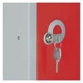 Elite Five Door Camlock Locker Red