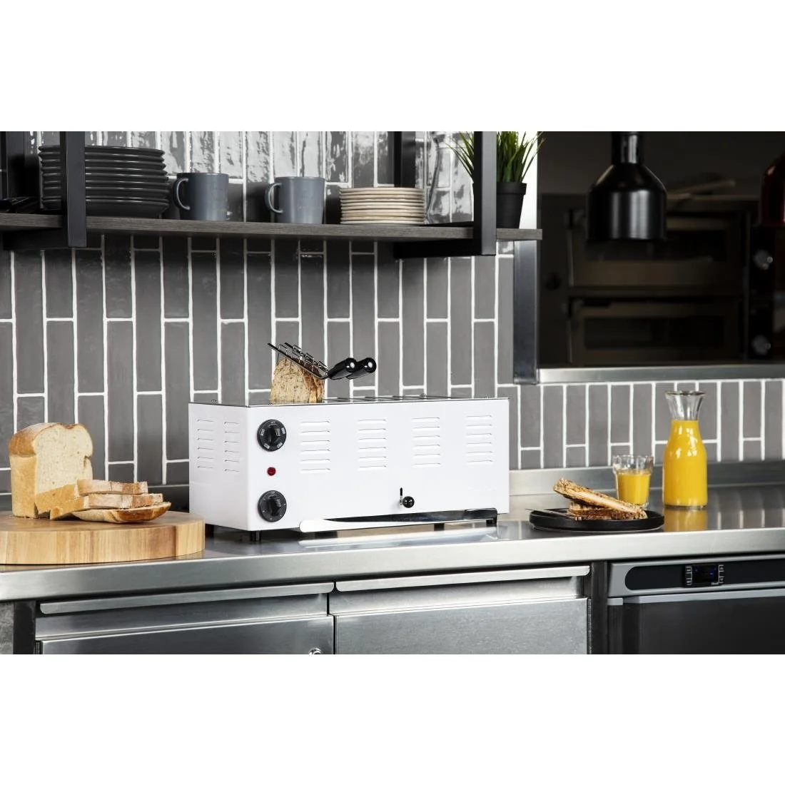 Rowlett Regent 6 Slot Toaster White with 2x Additional Elements - Image 3
