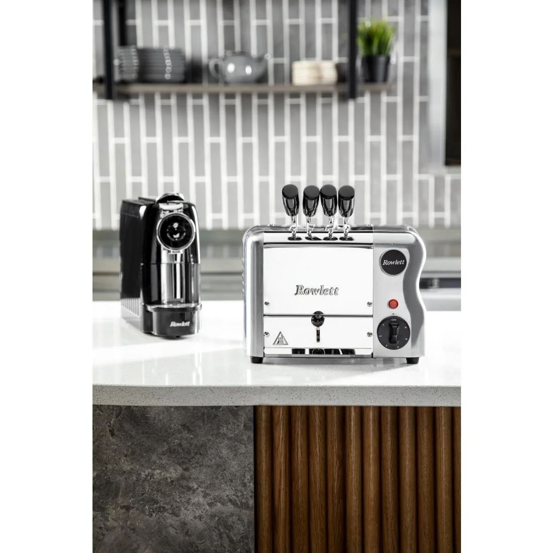 Rowlett Esprit 2 Slot Toaster Chrome w/2 x Additional Elements & Sandwich Cage - Image 4