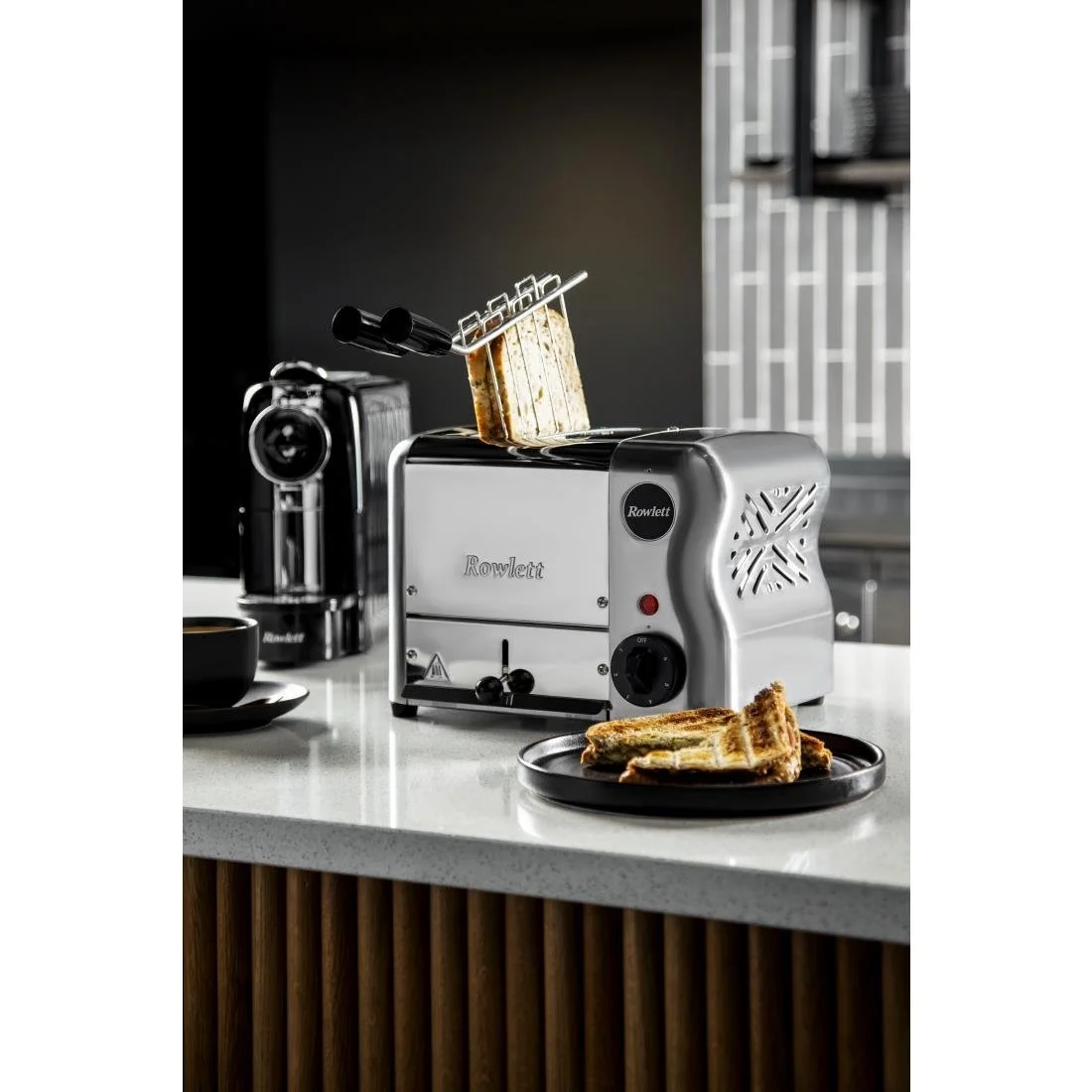 Rowlett Esprit 2 Slot Toaster Chrome w/2 x Additional Elements & Sandwich Cage - Image 7