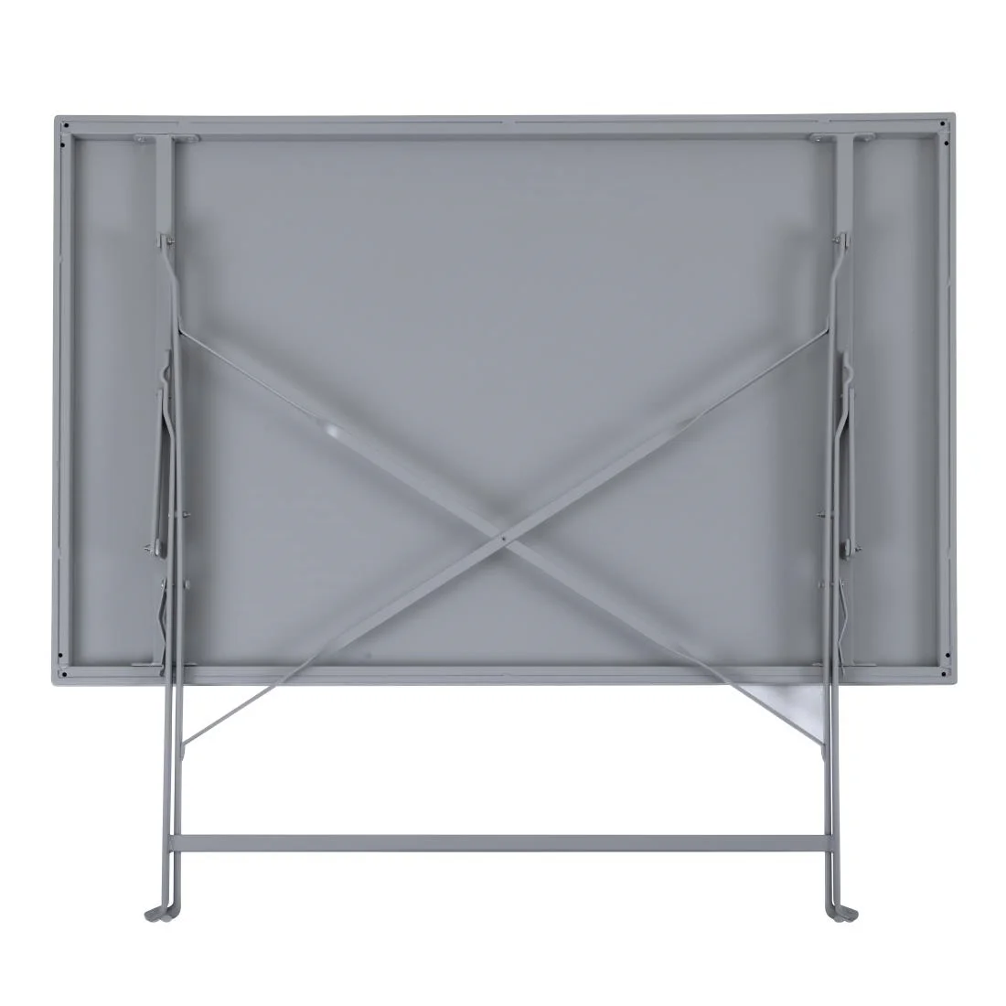 Bolero Perth Grey Pavement Style Folding Table Rectangular 1100x700mm - Image 7