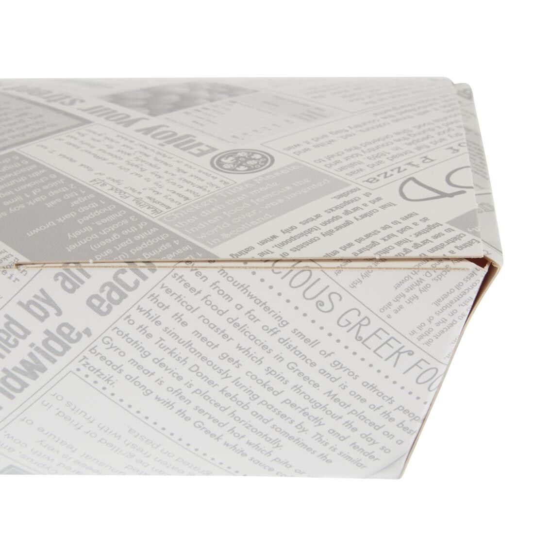 Disposable Food Tray Newsprint