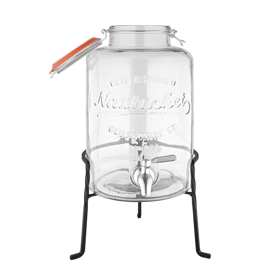 Olympia Nantucket Style Drink Dispenser with Wire Stand