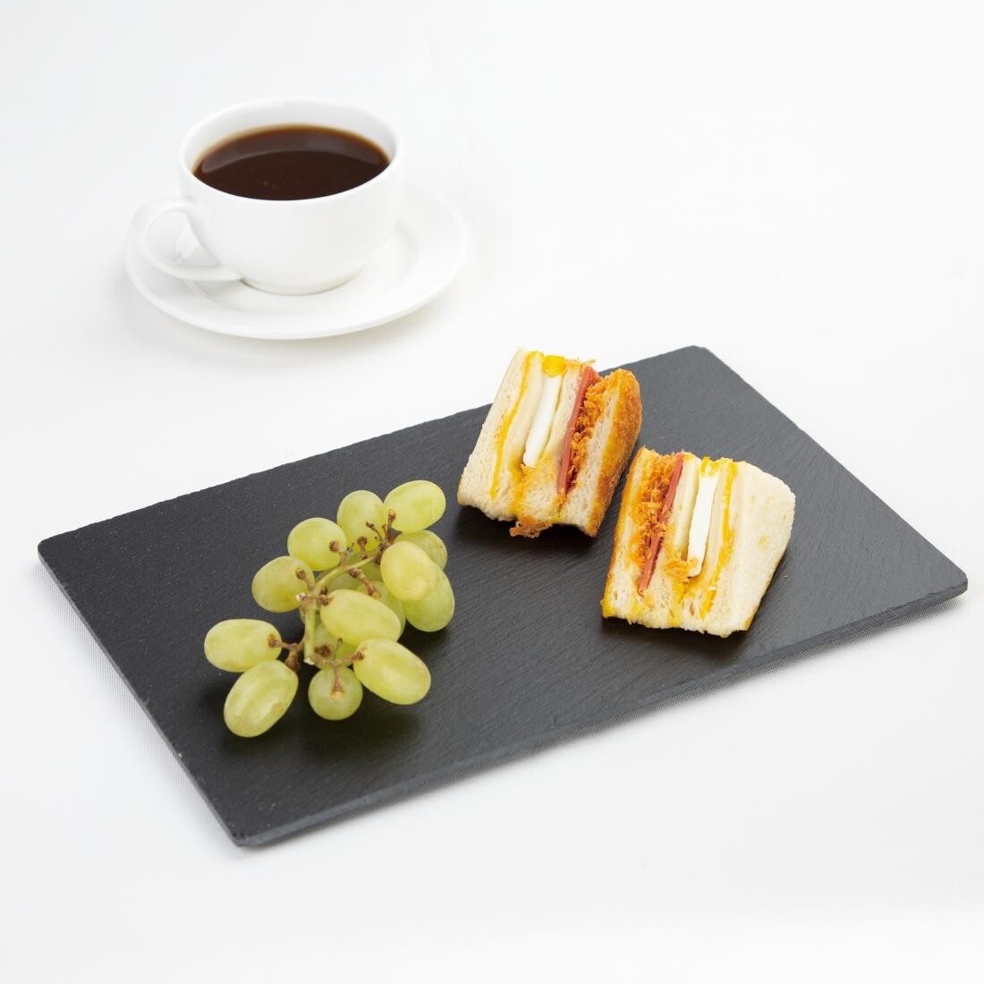 Olympia Smooth Edged Slate Platter 280x180mm