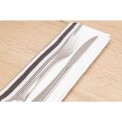 Bistro Table Napkins Black Stripe