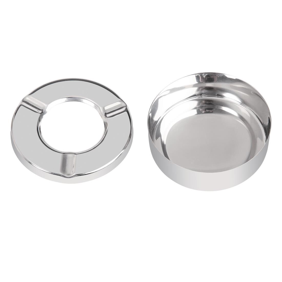 Olympia Stainless Steel Windproof Ashtray 90mm