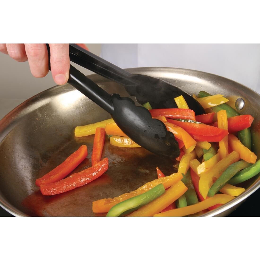 Mercer Culinary Hells Tools Tongs Black 9.5"