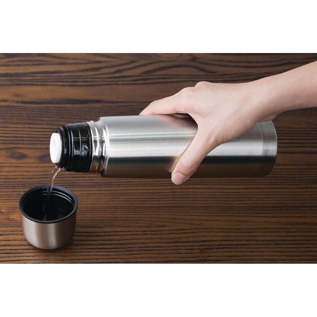 Olympia Vacuum Flask Stainless Steel 0.5Ltr