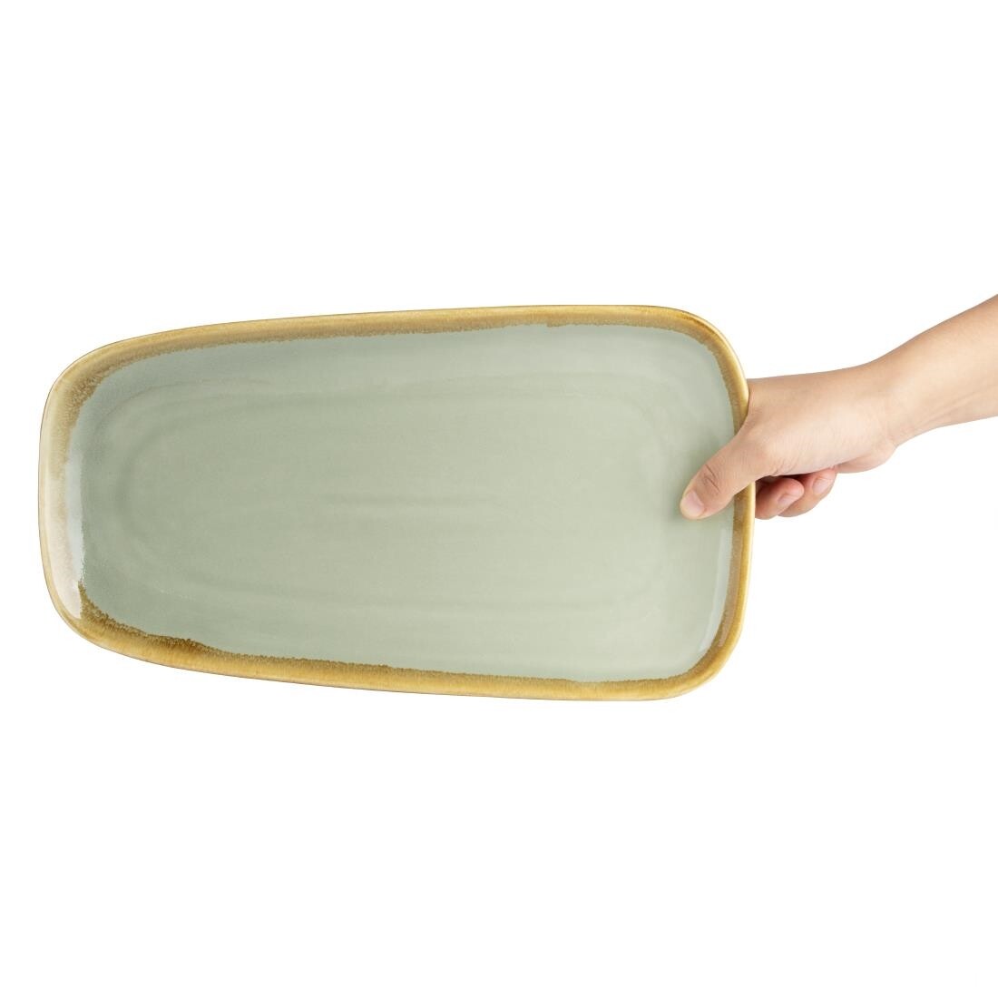 Olympia Kiln Platter Moss 335mm