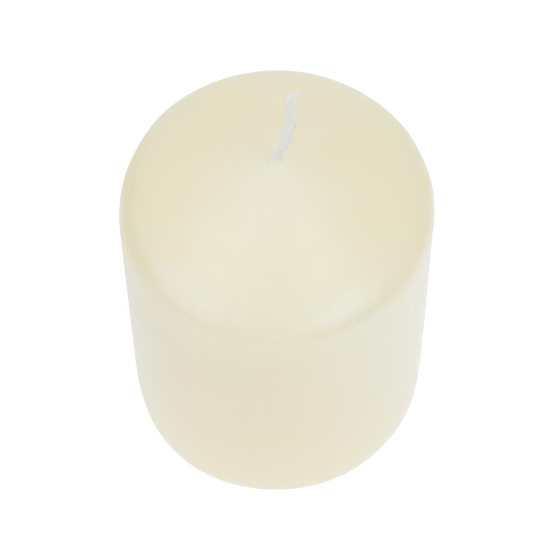 Ivory Pillar Short 3inch Candle